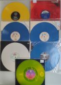 A Beautiful Collection of 7x 12” Coloured Vinyl