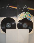 2 Copies of Pink Floyd – Dark Side of The Moon - UK 1974 Pressings. – 2 Posters and 2 Stickers.