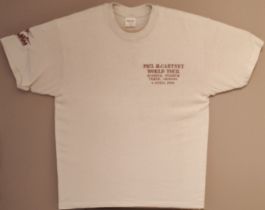 A Very Rare Vintage – Paul McCartney 1990 Tour Crew T-Shirt – Arizona 4th April. Made In The USA....