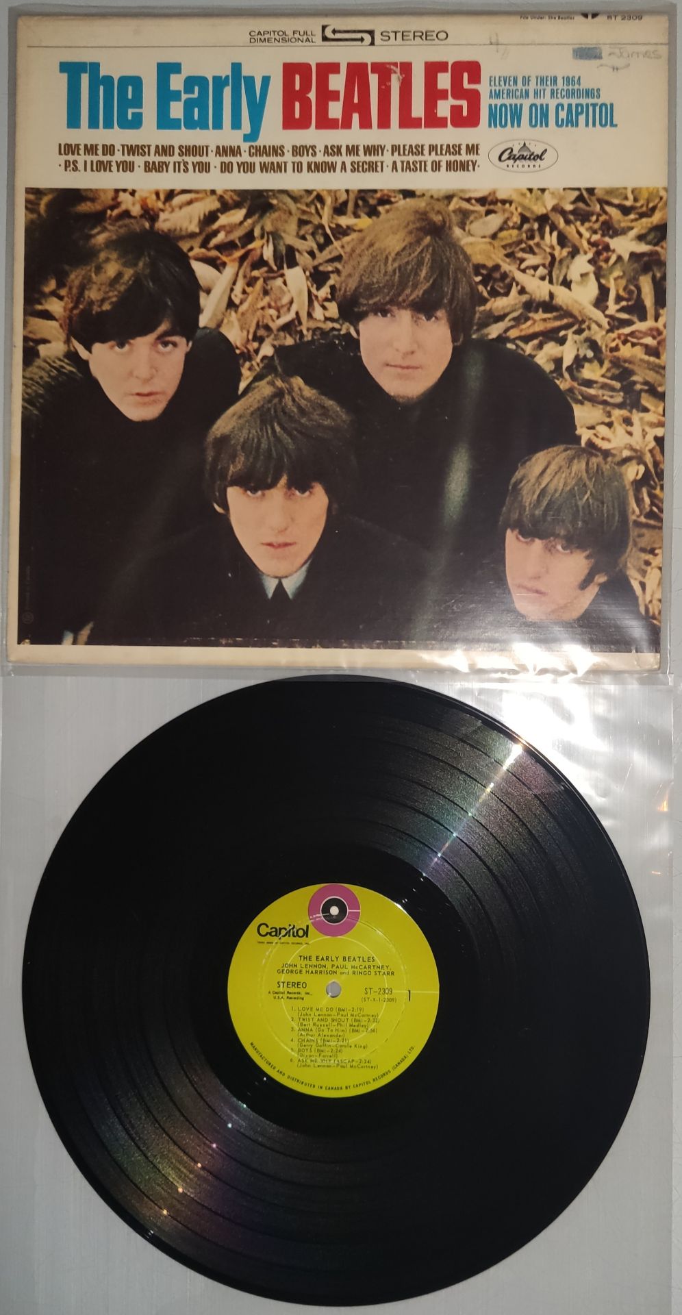 A Collection of 9 x The Beatles Vinyl Records. U.S and Canada Pressings. - Image 9 of 10