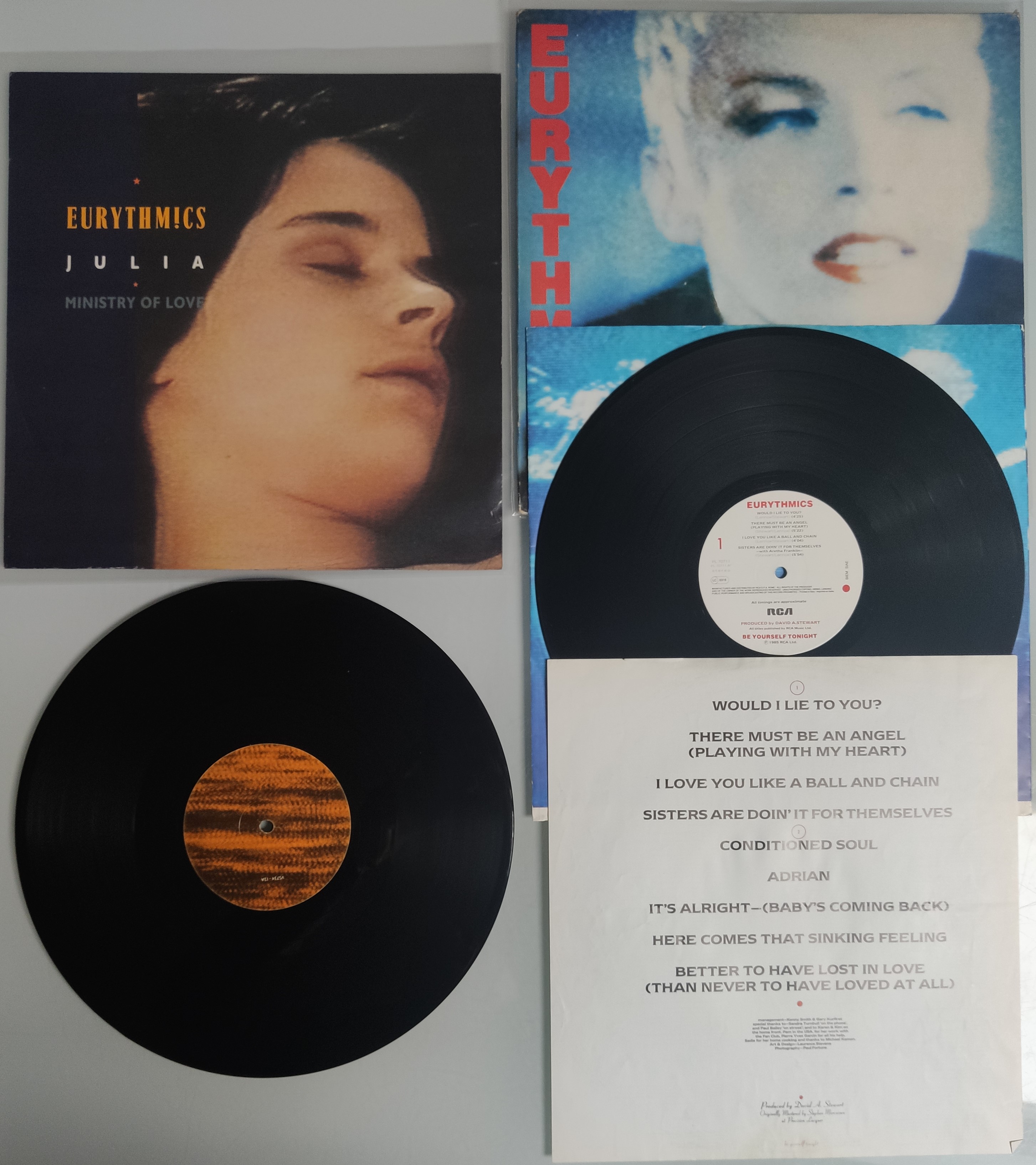 A Collection of 12 x Eurythmics / Annie Lennox New Wave Vinyl LPs and 12” Single. - Image 8 of 9