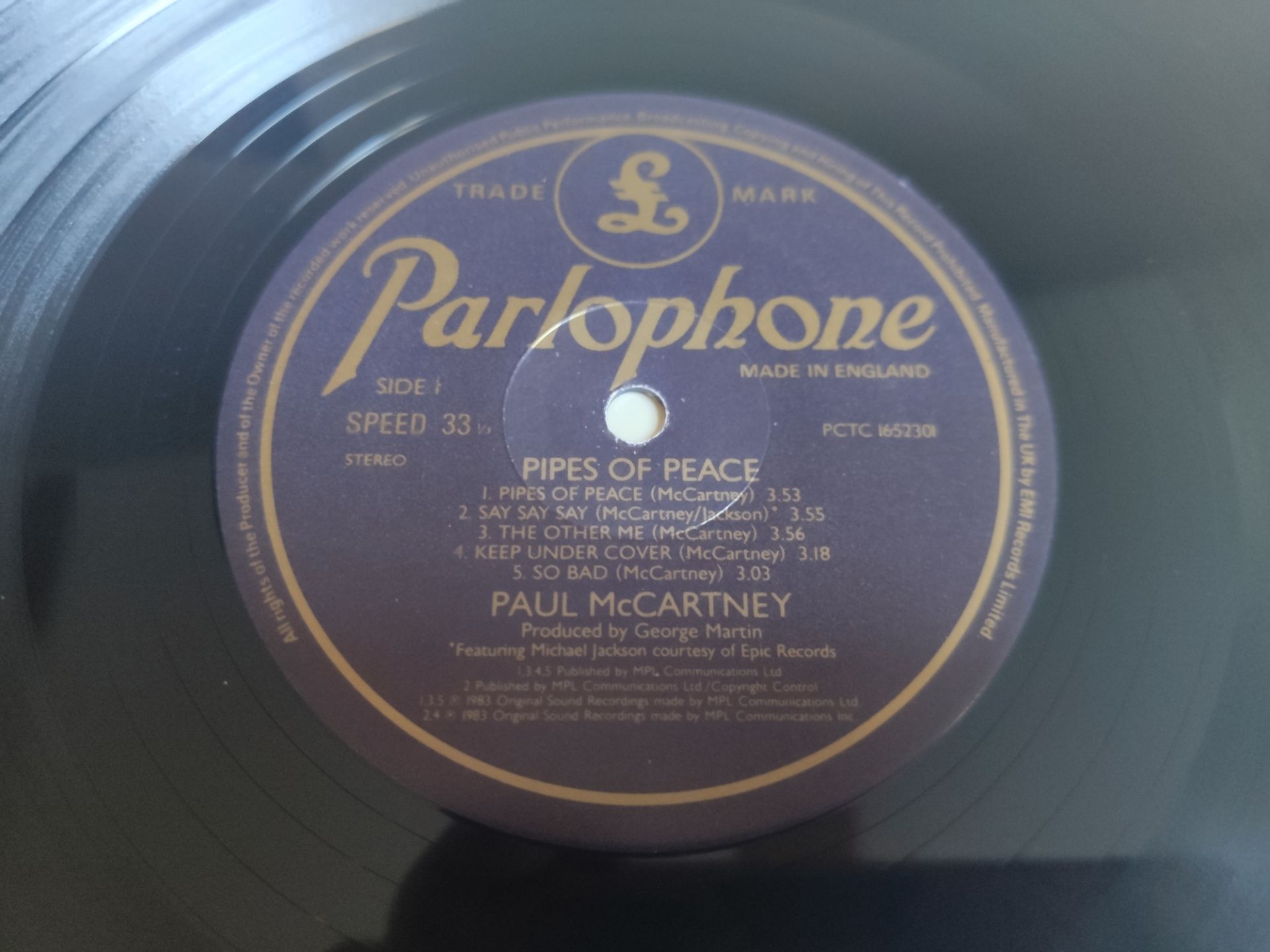 3 x Paul McCartney & Wings Vinyl LPs – McCartney II – London Town & Pipes of Peace - UK 1st Press... - Image 10 of 10