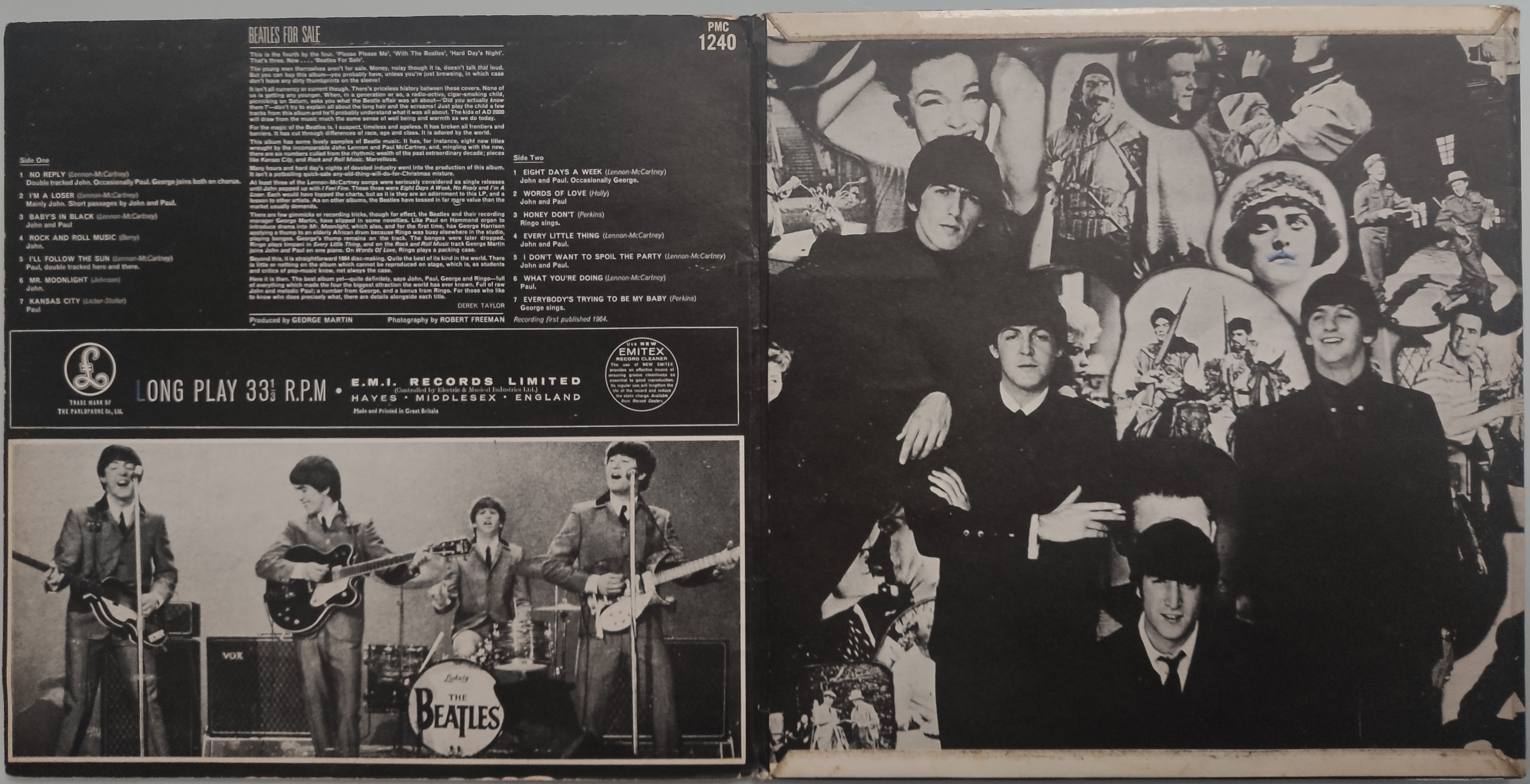 Beatles For Sale Vinyl LP UK 1964 First Pressing - Image 3 of 3