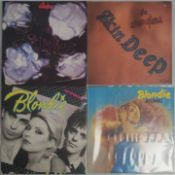 4 x Punk and Related Vinyl Records – The Stranglers – Blondie - All UK First Pressings.