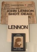 A John Lennon Original Memorabilia Collection - In His Own Right Book - Liverpool Echo Etc.