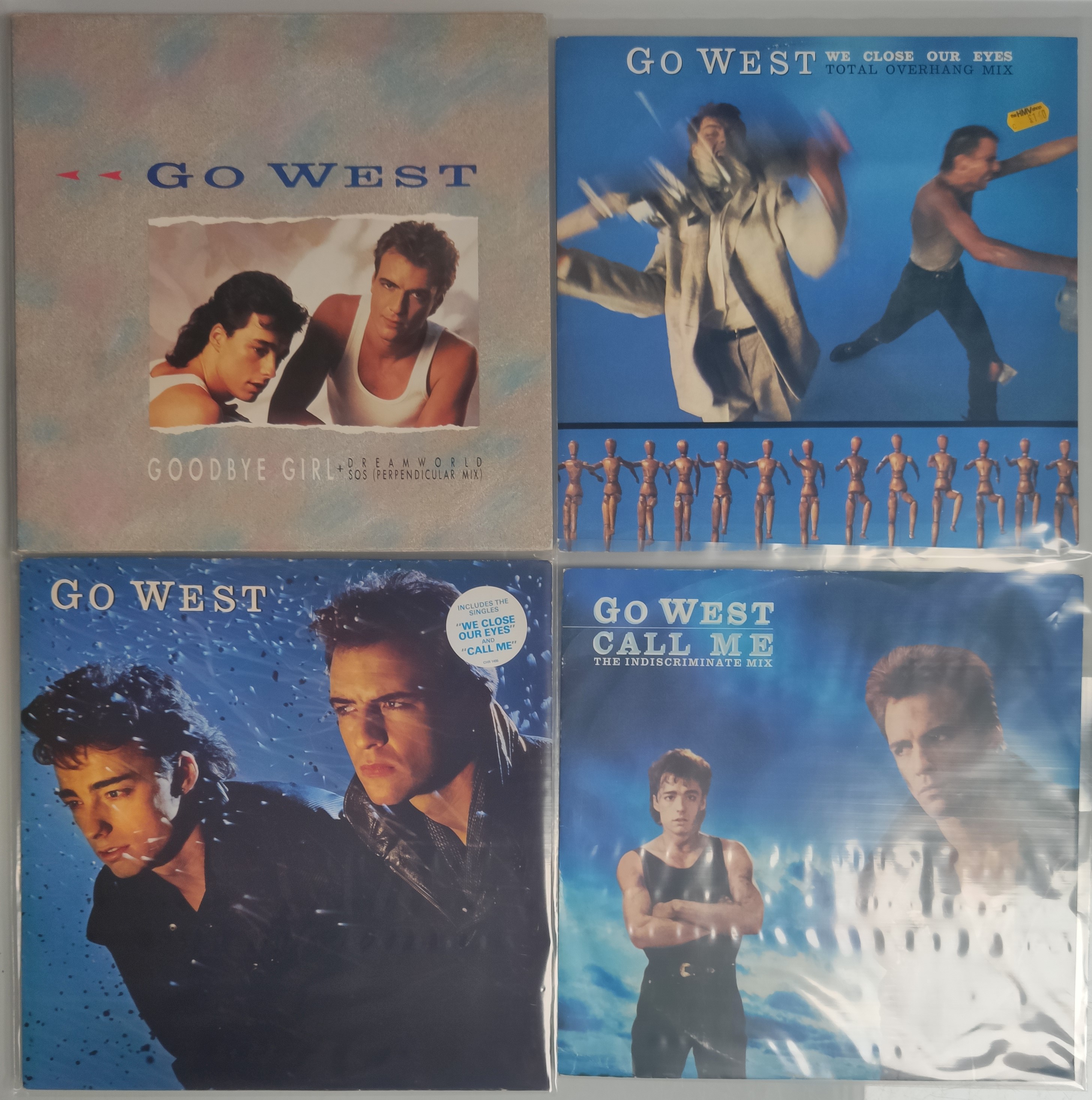 4 x Go West Vinyl LPs and 12” Singles –All First Pressings From 1985.