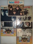 A Collection of 9 x The Beatles Vinyl Records. U.S and Canada Pressings.