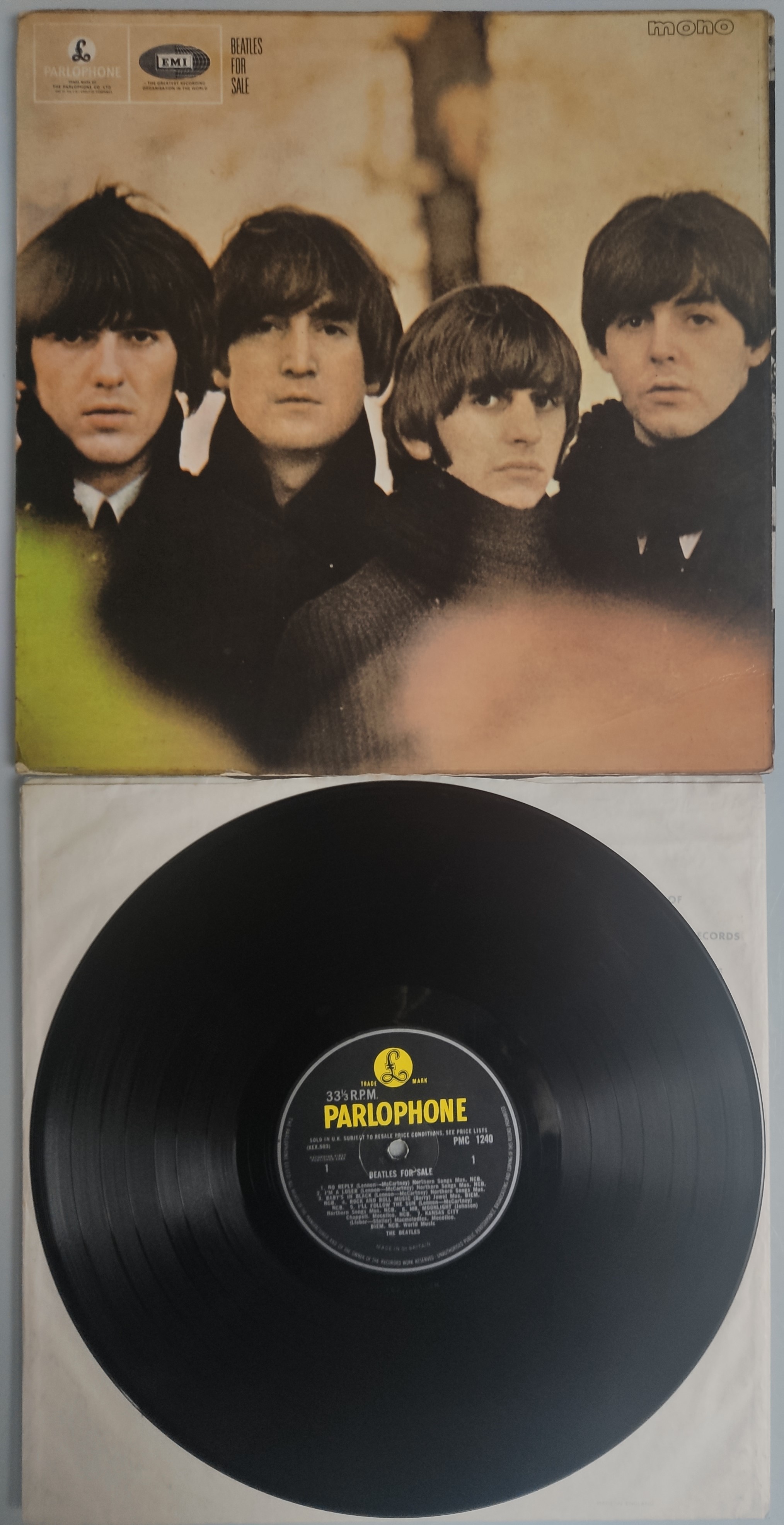 Beatles For Sale Vinyl LP UK 1964 First Pressing