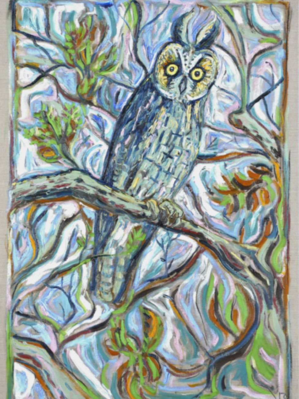 Billy Childish (1959-) Reunion Owl, From The Ghosts of Gone Birds Suite, Signed Limited Edition - Image 2 of 6