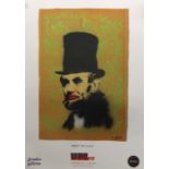 Banksy (Born 1974) Abe Lincoln - Offset Lithographic Poster Produced By The Palace of Culture Sic...