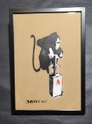 Banksy Dismaland 2015 Weston-Super-Mare Cardboard Free Art Framed Ticket +