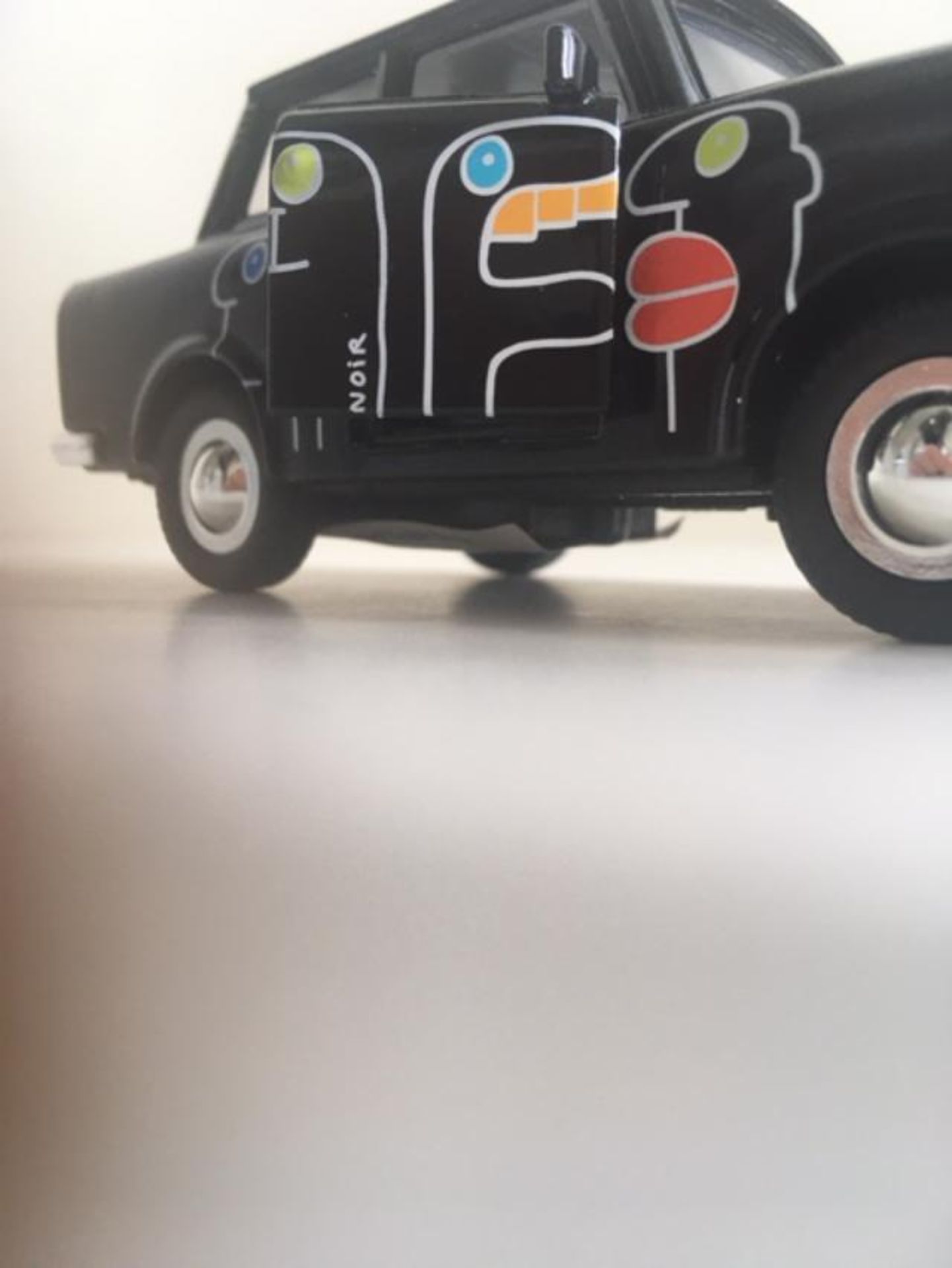 Thierry Noir (B.1958) Black ‘Heads’ Berlin Trabant Car In Colours By Thierry Noir, 1994, Sold Out - Image 11 of 21
