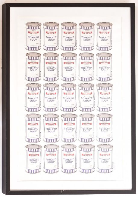 Banksy (B 1973) ‘Tesco Value Tomato Soup Can’, Lithograph Print, Framed, 2006 - Image 3 of 6