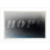 Ed Ruscha (B 1937) Offset Lithograph Poster of Ed Ruscha's 1998 Work Hope