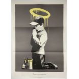 Banksy (B 1974-)'Forgive Us Our Trespassing', Original Double-Sided Poster and Don't Panic Pack 2...