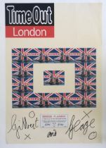 Gilbert & George (B.1943 & 42) Italian & British, Signed,Time Out London, Bridge Flagsky Ltd Ed 2...