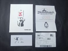 Banksy Dismaland 2015 Weston-Super-Mare Canvas Free Art Ticket +