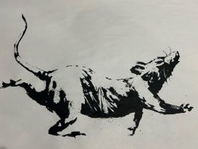 Banksy (B 1974) ‘Clockwork Rat’ From GDP Exhibition, Screenprint, Provenance, Croydon, 2019