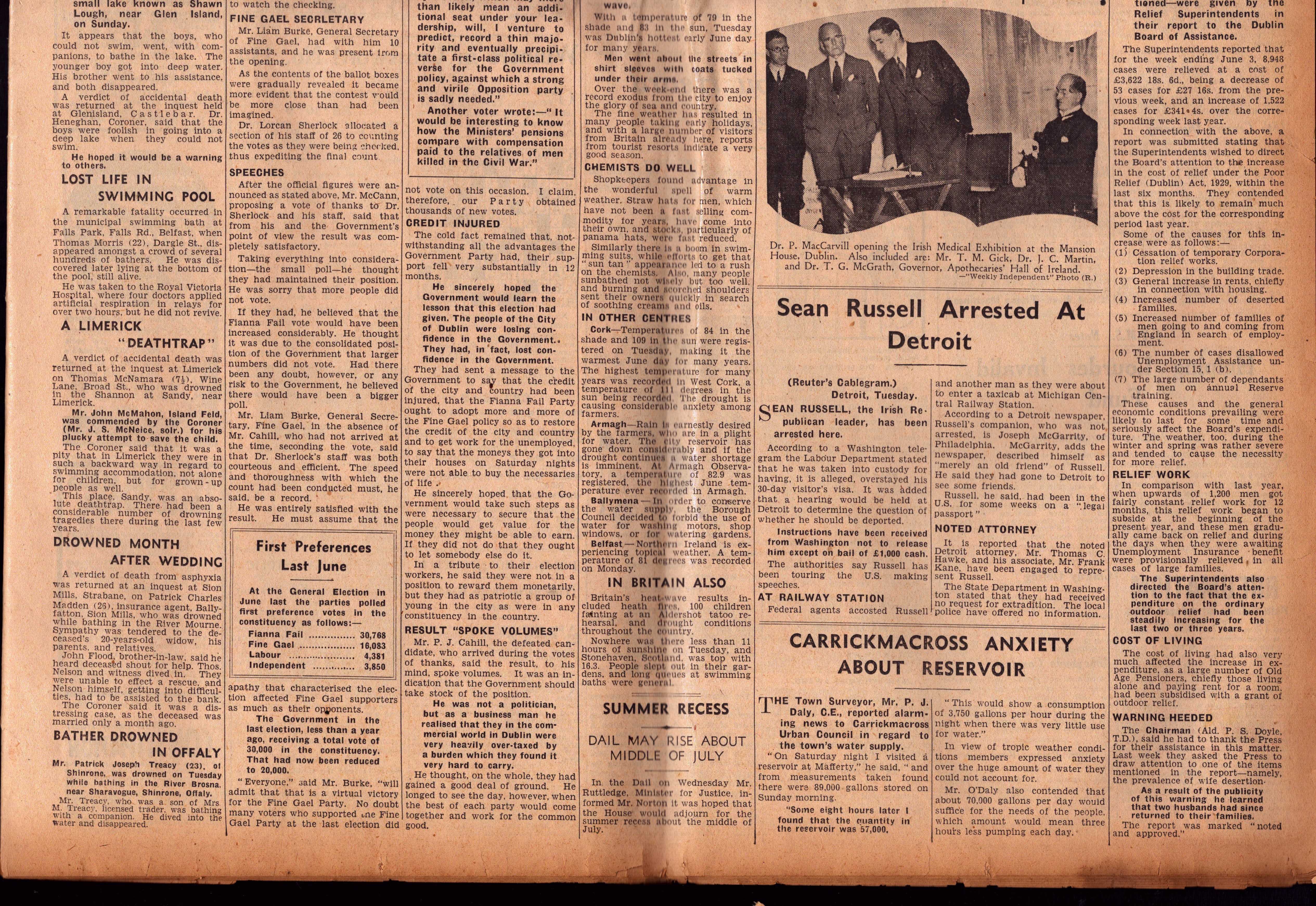 Complete Edition the Weekly Irish Independence 10th June 1939 Newspaper. - Bild 2 aus 6