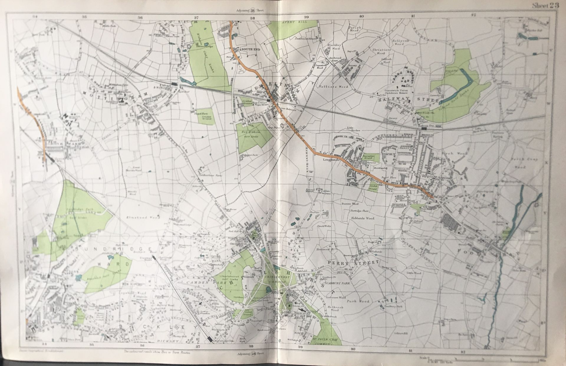 Collection 9 Vintage George Bacon London & Suburbs Large Scale Maps - Image 2 of 9