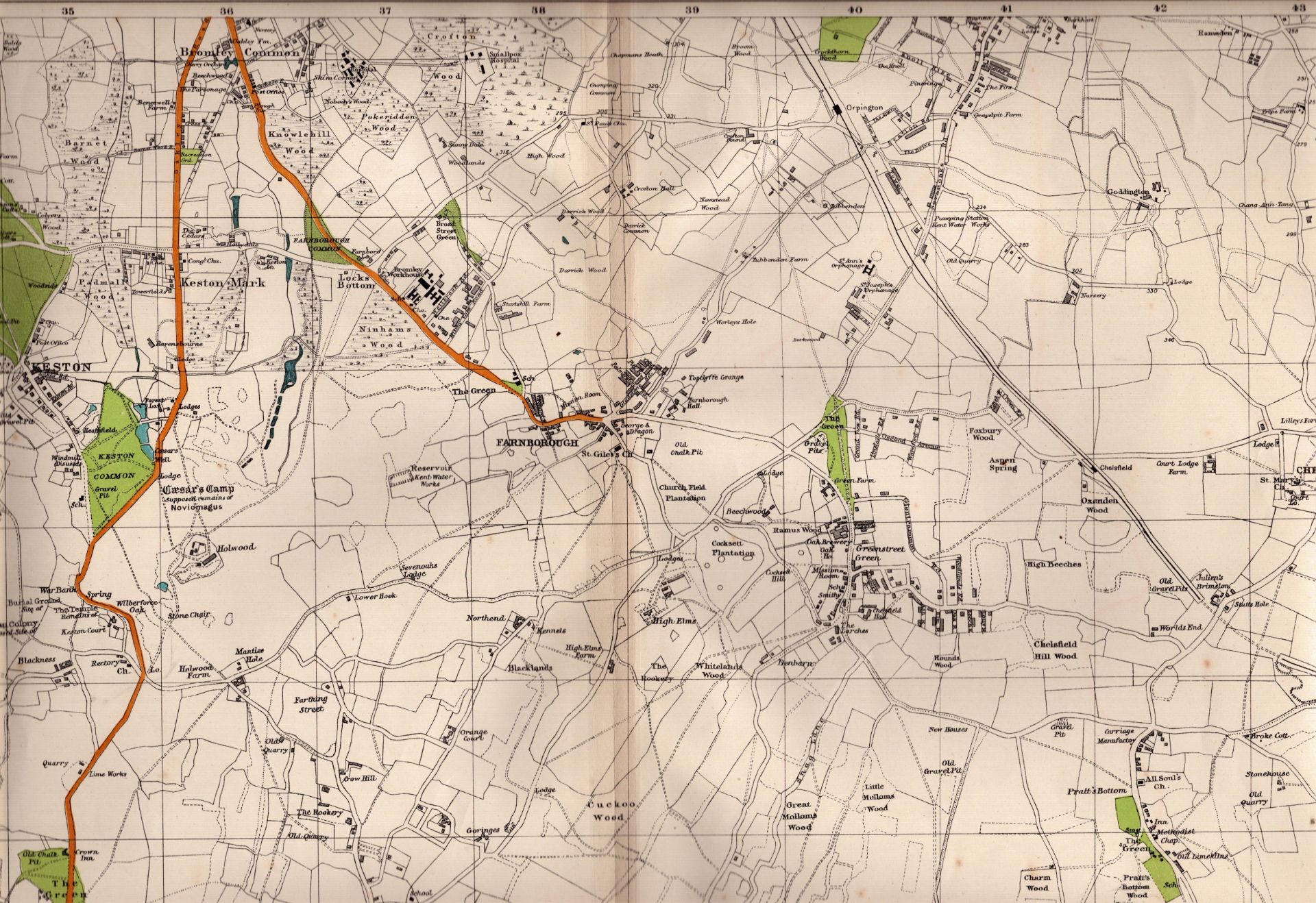 Collection 9 Vintage George Bacon London & Suburbs Large Scale Maps - Image 3 of 9