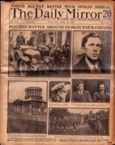 Irish Civil War Antique Rare Newspaper Irish the Battle Of Dublin Rare Reports & Images.