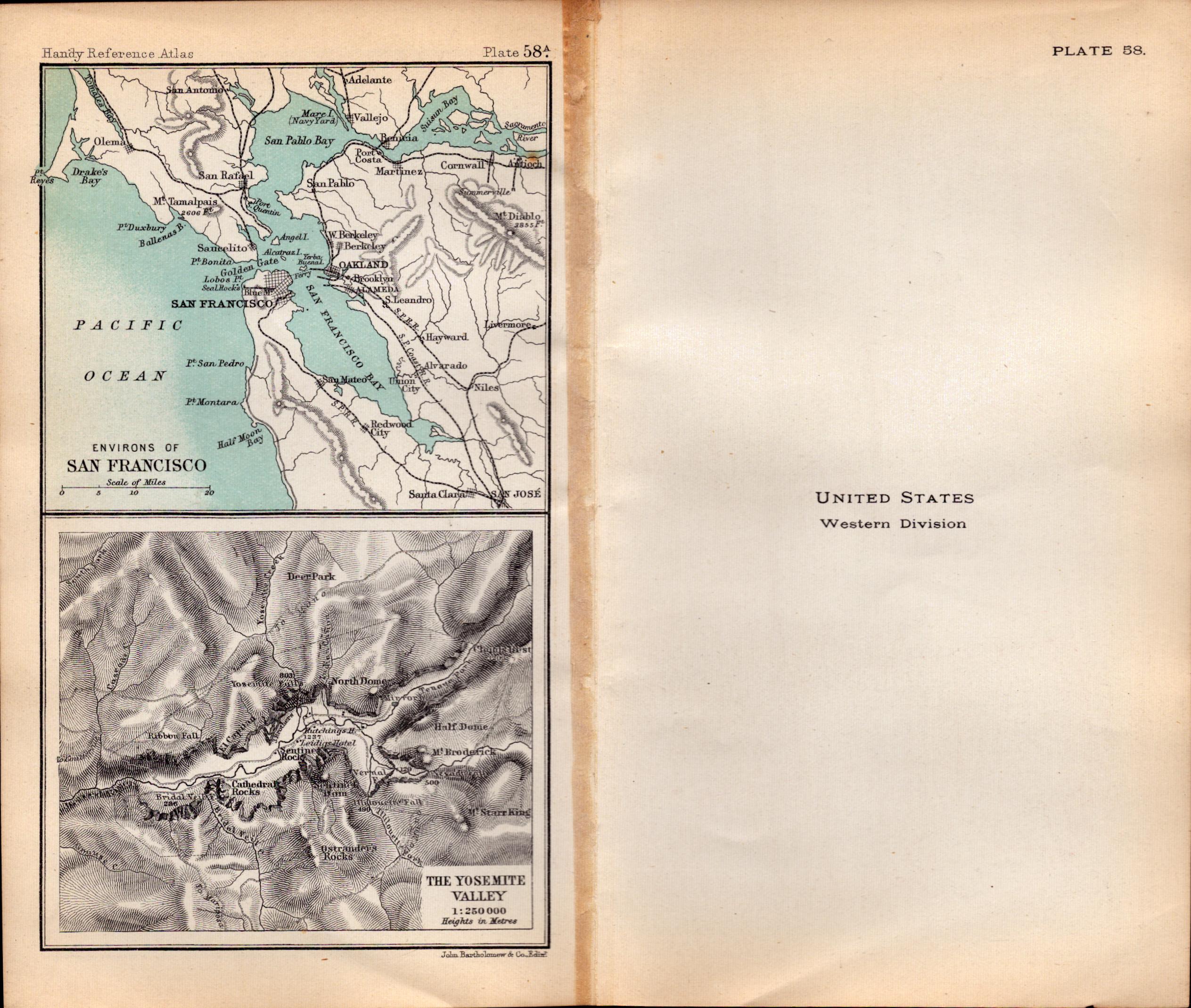 United States Western Double Sided Victorian Antique 1898 Map. - Image 2 of 3