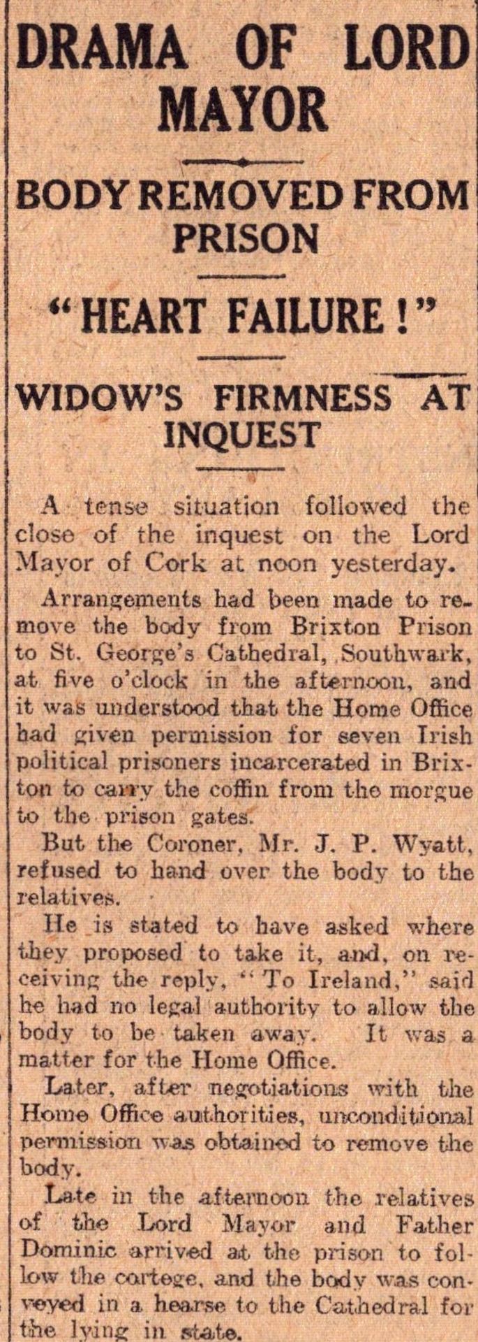 Irish War of Independence News Reports Black & Tans, Hunger Strikes 1920-13. - Image 4 of 5