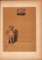 Cecil Aldin Antique Lovable Scamp of a Terrier illustration A Dog Day -10.