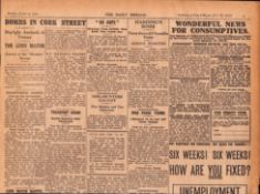 Irish War of Independence News Reports Black & Tans, Hunger Strikes 1920-7.