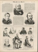 Fenian Phoenix Park Murders Sentenced To Death Antique 1883 Print