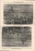 Arrival of Fenian Prisoners at Mountjoy Prison Dublin 1866 Antique Print