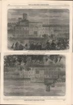 Arrival of Fenian Prisoners at Mountjoy Prison Dublin 1866 Antique Print