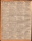 Lord Mayor Cork Hunger Strike “Nearing The End” 1920 Newspaper.