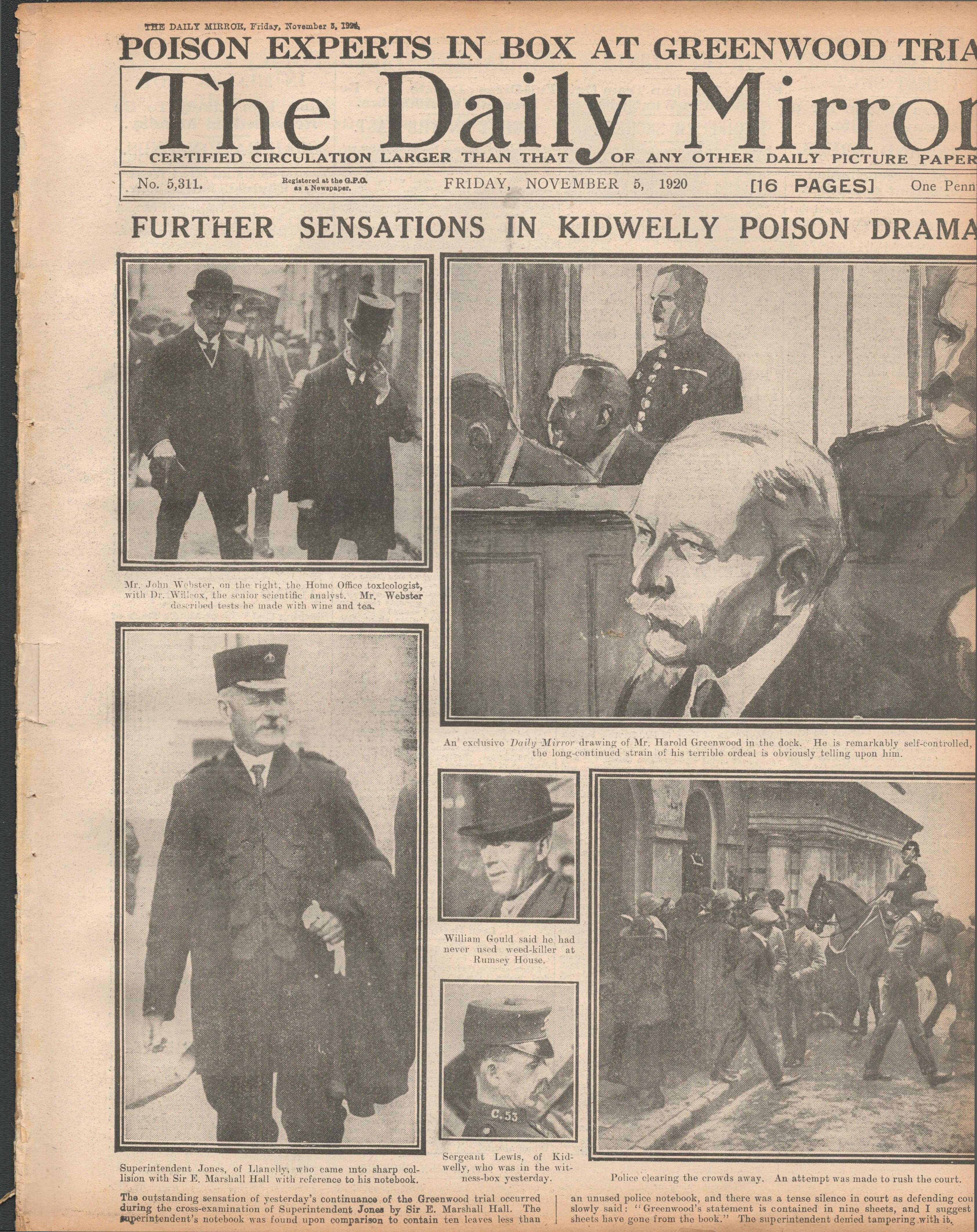 3 Killed Irish Village Fight Dublin Detective Murdered 1920 Newspaper - Image 2 of 2