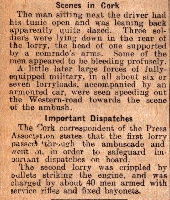 Irish War of Independence News Reports Black & Tans, Hunger Strikes 1920-8. - Image 4 of 4