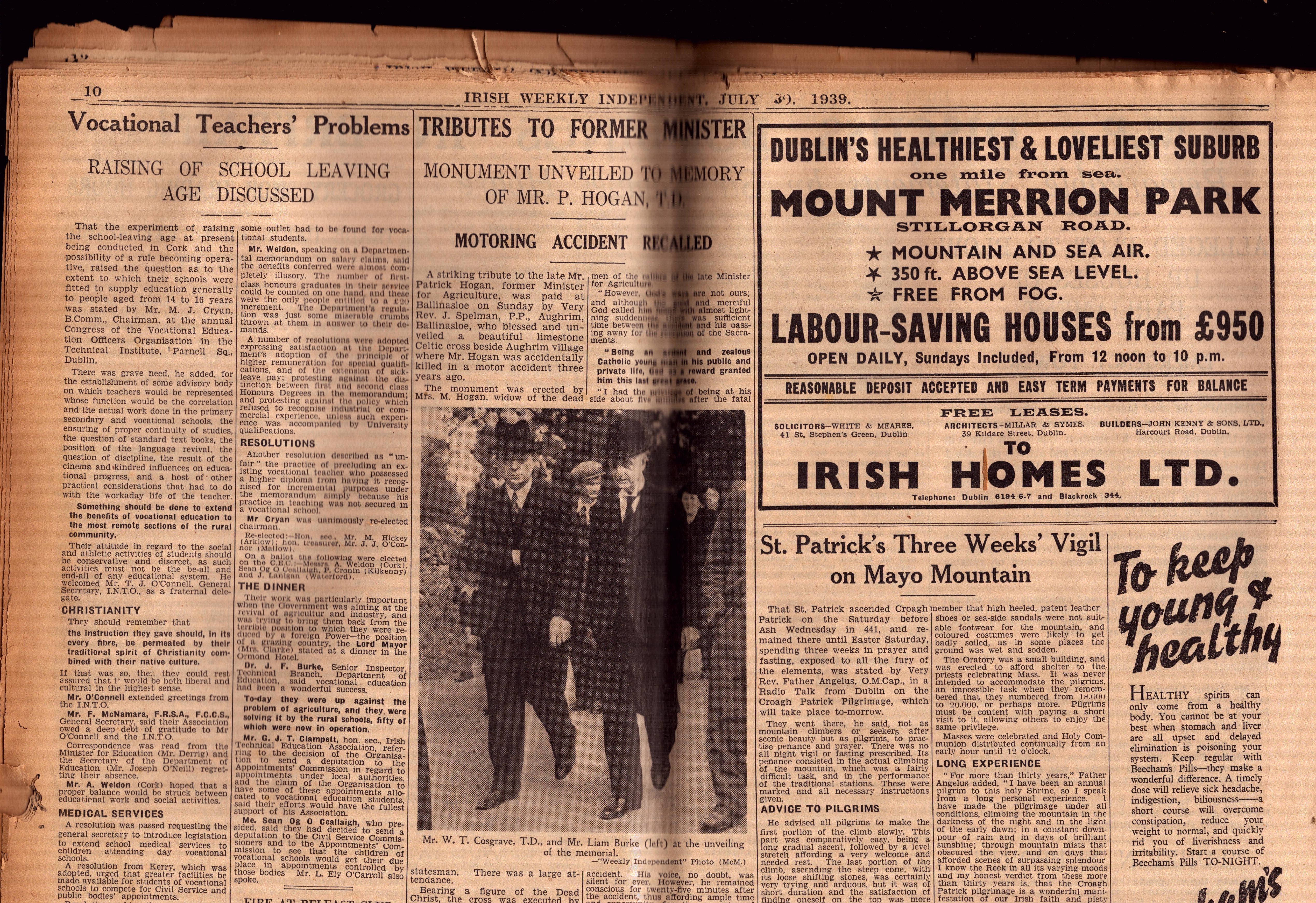 Irish Independence 1939 Newspaper 18 Years Old Hollywood Actress Maureen O’Hara Gets Married. - Bild 4 aus 6