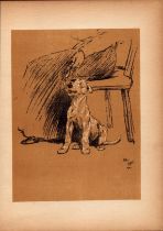 Cecil Aldin Antique Lovable Scamp of a Terrier illustration A Dog Day -21.