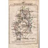 Nottinghamshire John Cary’s 1792 Antique George III Coloured Engraved Map.