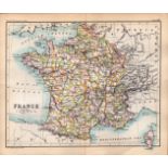 France Versailles St Denis Etc Double Sided Antique 1896 Map.