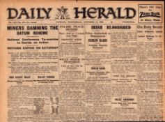 Irish War of Independence News Reports Black & Tans, Hunger Strikes 1920-4.