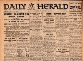 Irish War of Independence News Reports Black & Tans, Hunger Strikes 1920-4.