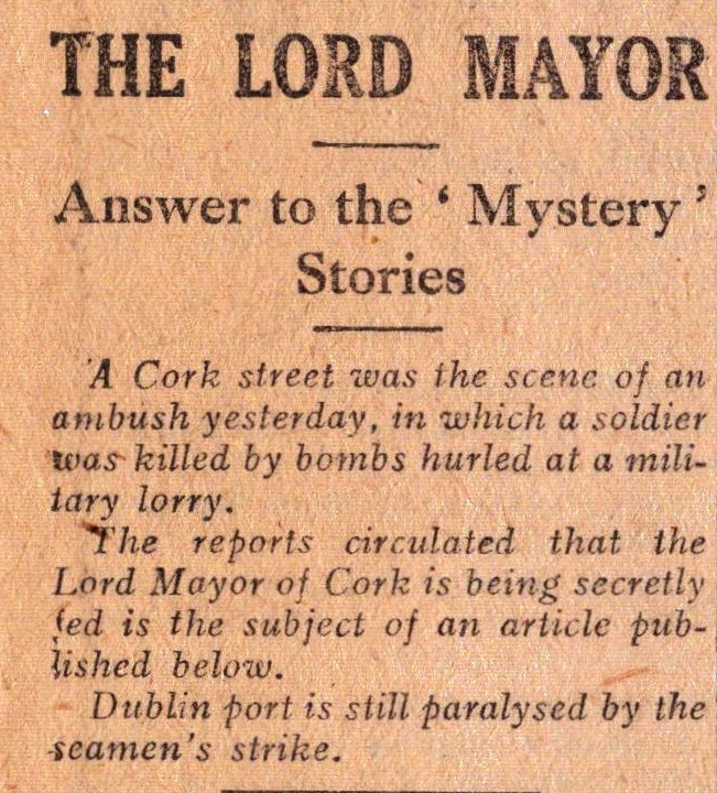 Irish War of Independence News Reports Black & Tans, Hunger Strikes 1920-7. - Image 6 of 6