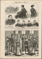 The Irish Assassination Invincibles in Ireland Woodgrain Print1883.