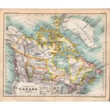 Dominion of Canada Area Double Sided Victorian Antique 1896 Map.