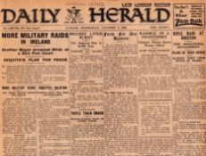Irish War of Independence News Reports Black & Tans, Hunger Strikes 1920-2.