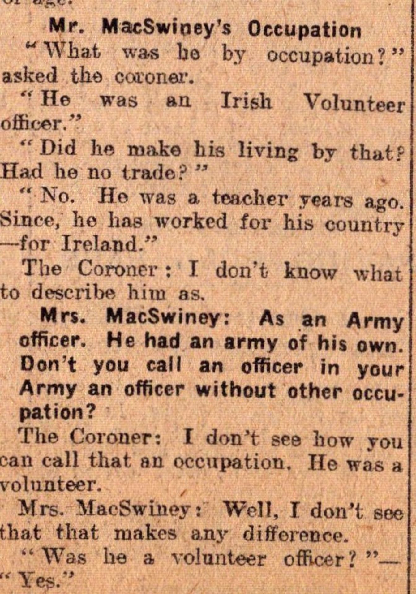 Irish War of Independence News Reports Black & Tans, Hunger Strikes 1920-13. - Image 5 of 5