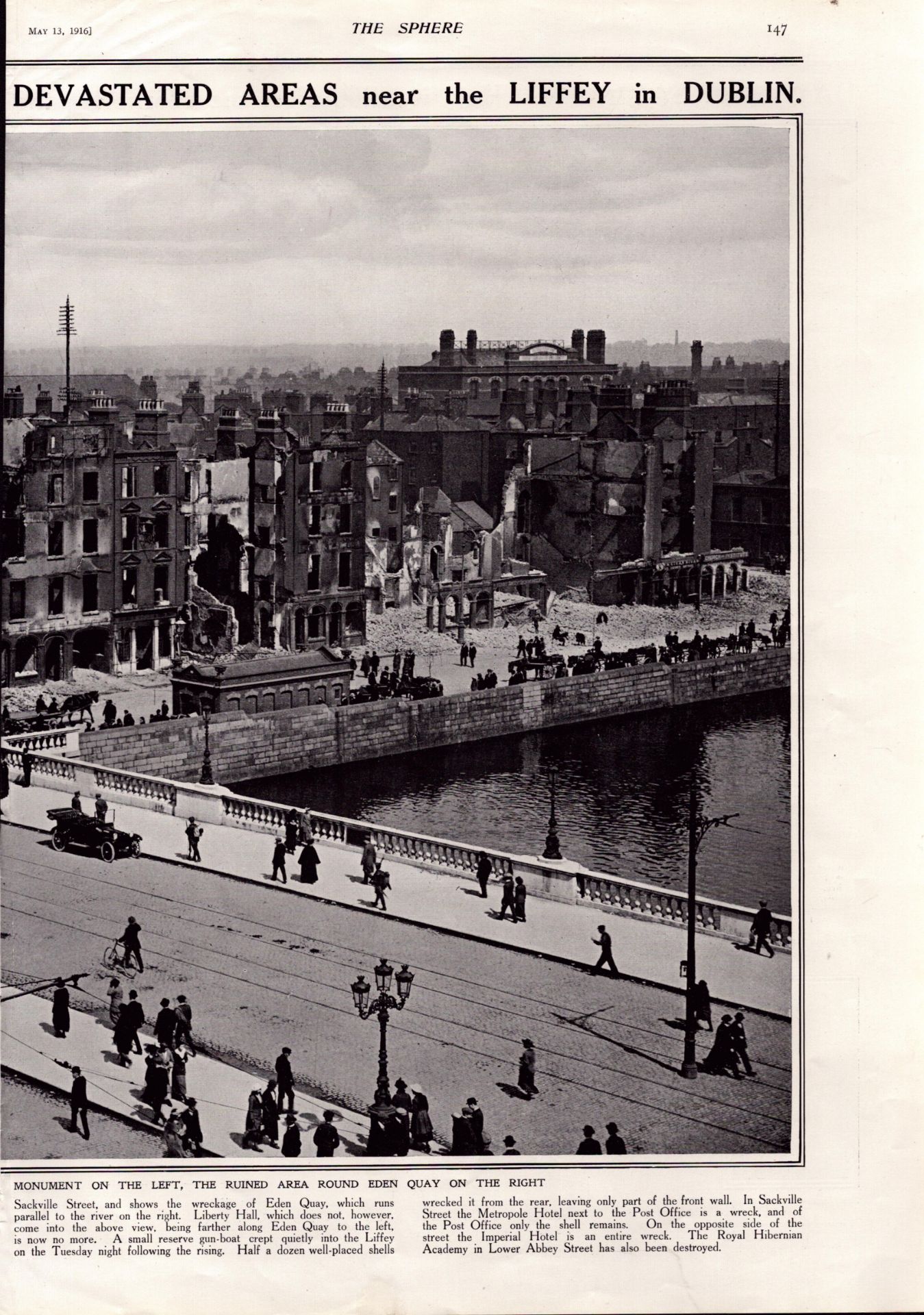 Easter Rising 1916 The Aftermath of the Rebellion Double Page Print - Image 3 of 3