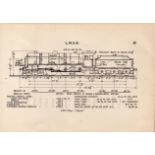 l.M.S.R. Railway The Patriot Detailed Drawing Diagram 85 Yrs Old Print.