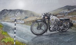 BSA M24 Goldstar 1930's Classic Nostalgic Motorbike Metal Wall Art